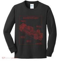 Formula Race Car Specifications Team Racing Fan Engineering Kids Long Sleeve Shirt thumb 0