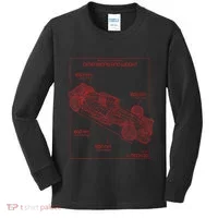 Formula Race Car Specifications Team Racing Fan Engineering Kids Long Sleeve Shirt thumb 0