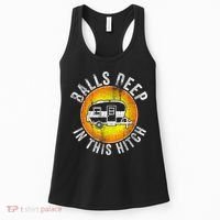 Funny RV Camper. Balls Deep In This Hitch Women's Tank Top thumb 0