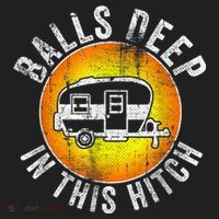 Funny RV Camper. Balls Deep In This Hitch Golf Towel thumb 3