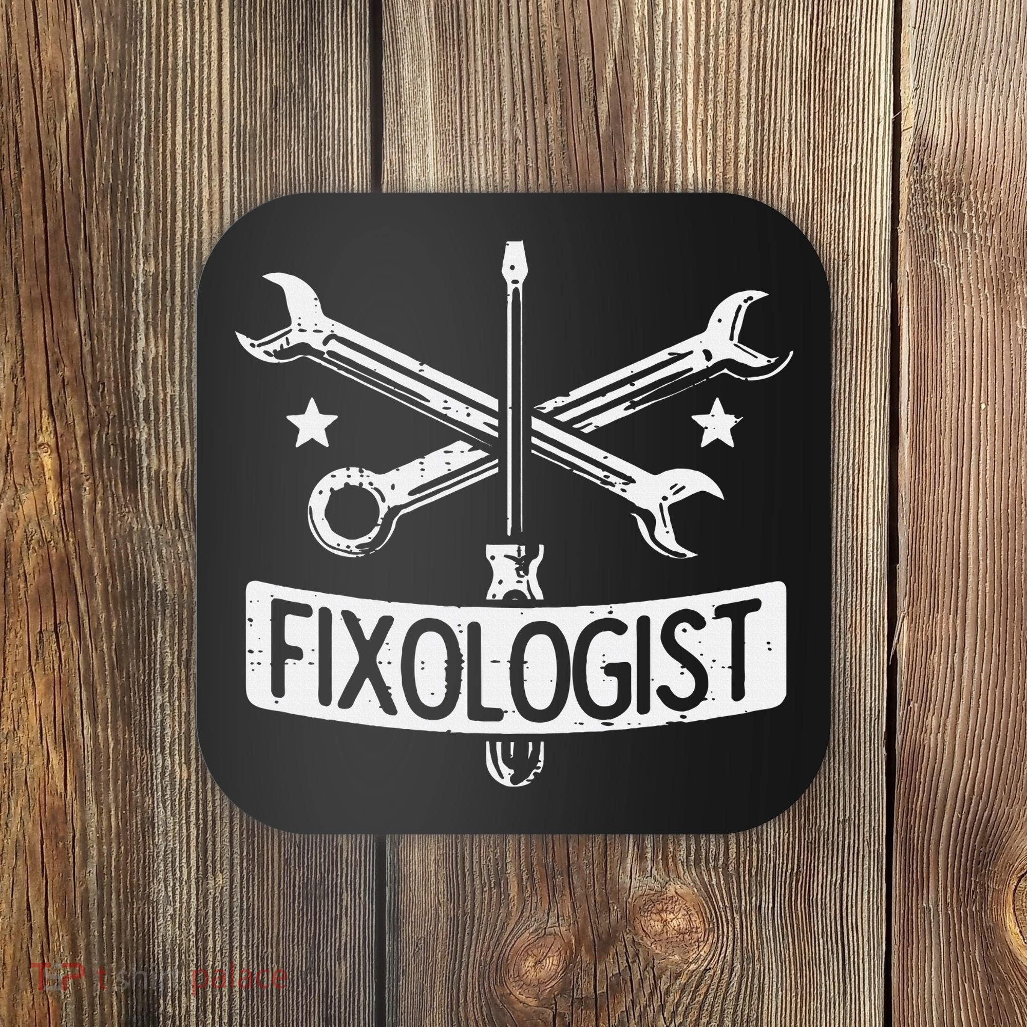 Fixologist Repair Car Technician Auto Mechanic Garage Coaster