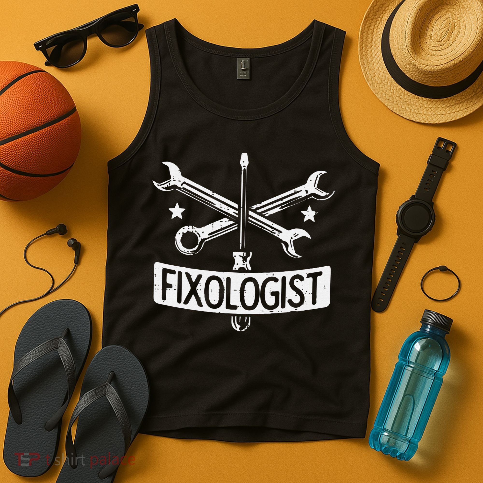 Fixologist Repair Car Technician Auto Mechanic Garage Tank Top
