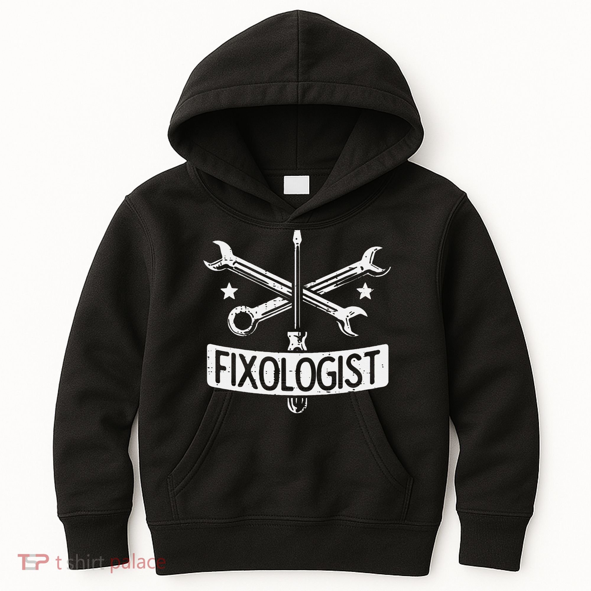 Fixologist Repair Car Technician Auto Mechanic Garage Kids Hoodie