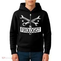 Fixologist Repair Car Technician Auto Mechanic Garage Kids Hoodie thumb 4