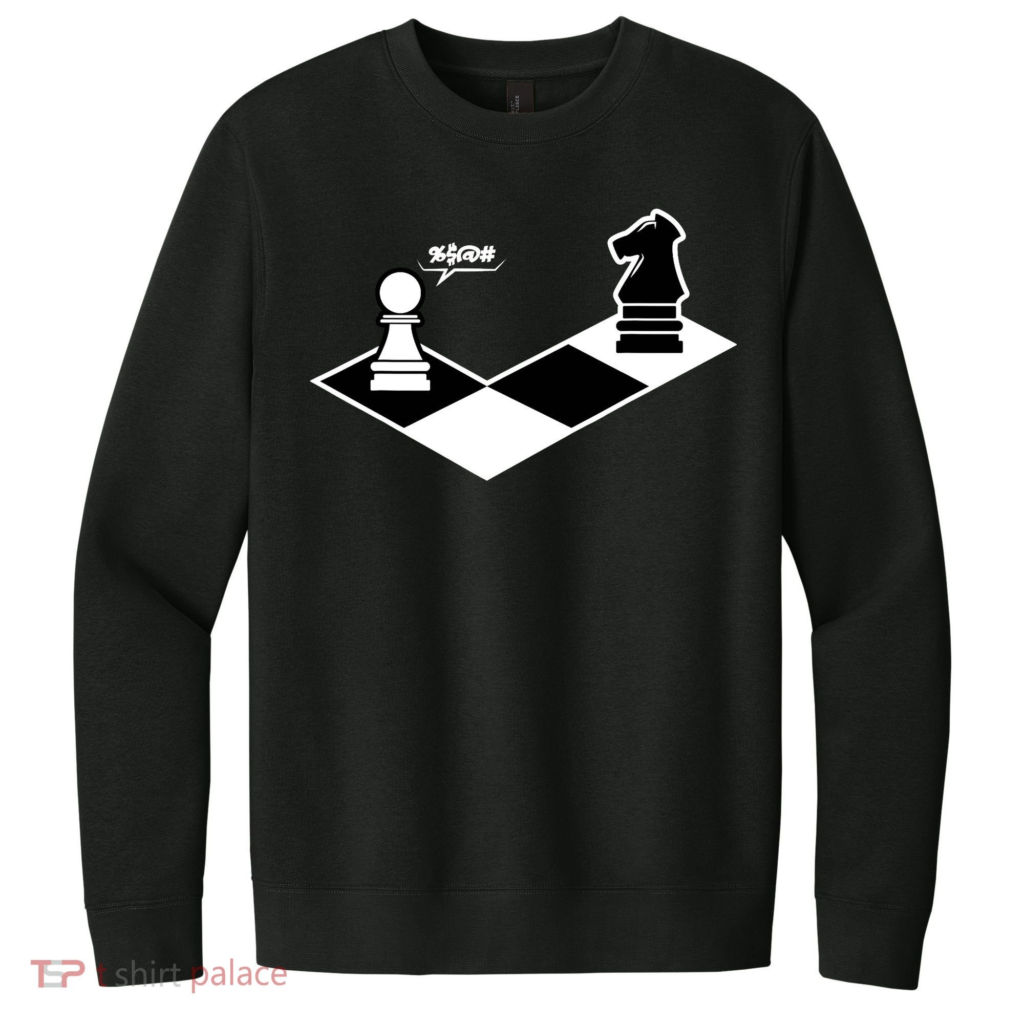 Funny Retro Chess Gift Chess-Player V.I.T. Fleece Crew Sweatshirt