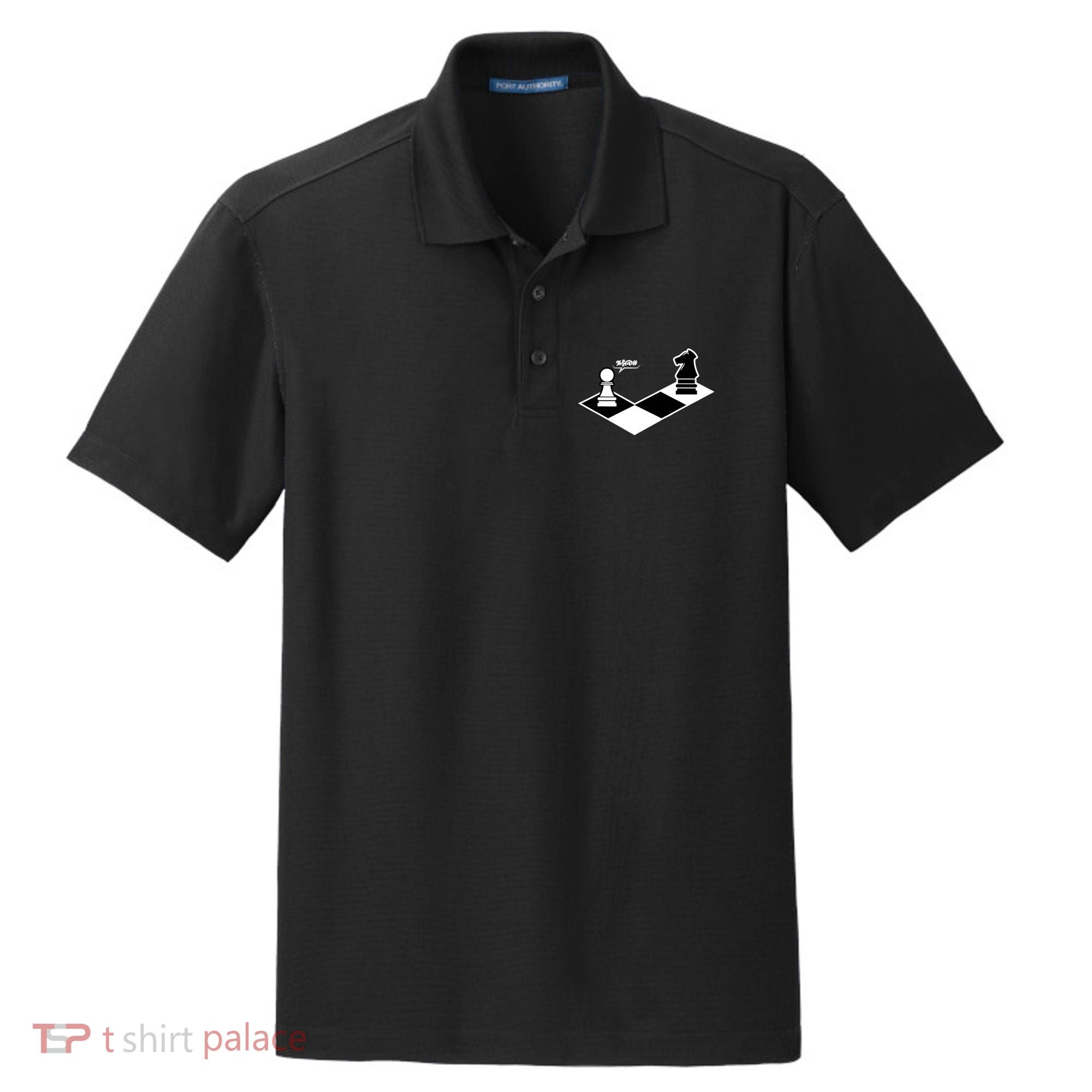 Funny Retro Chess Gift Chess-Player Dry Zone Grid Polo