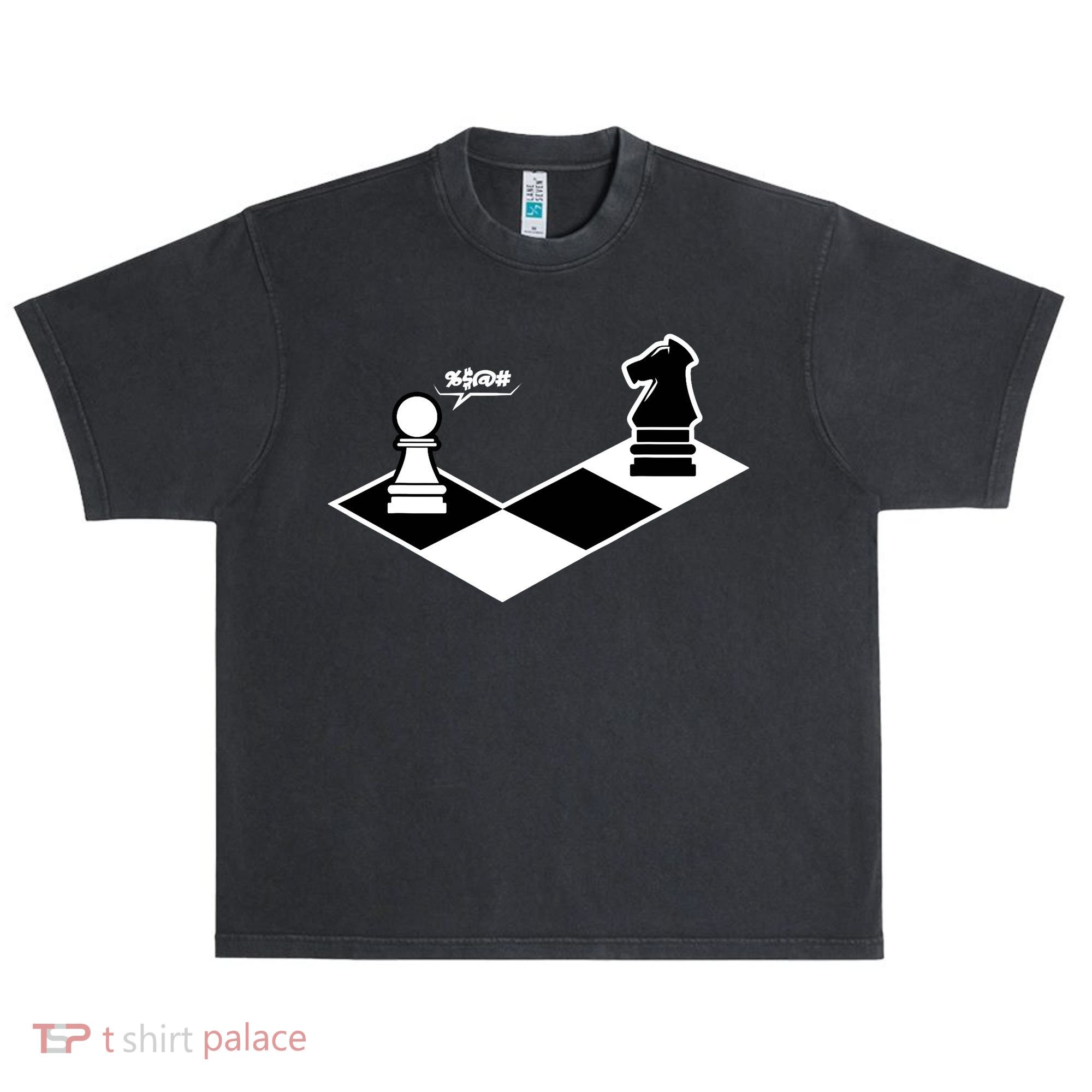 Funny Retro Chess Gift Chess-Player Urban Oversized Heavyweight T-Shirt