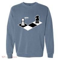 Funny Retro Chess Gift Chess-Player Garment-Dyed Sweatshirt thumb 0