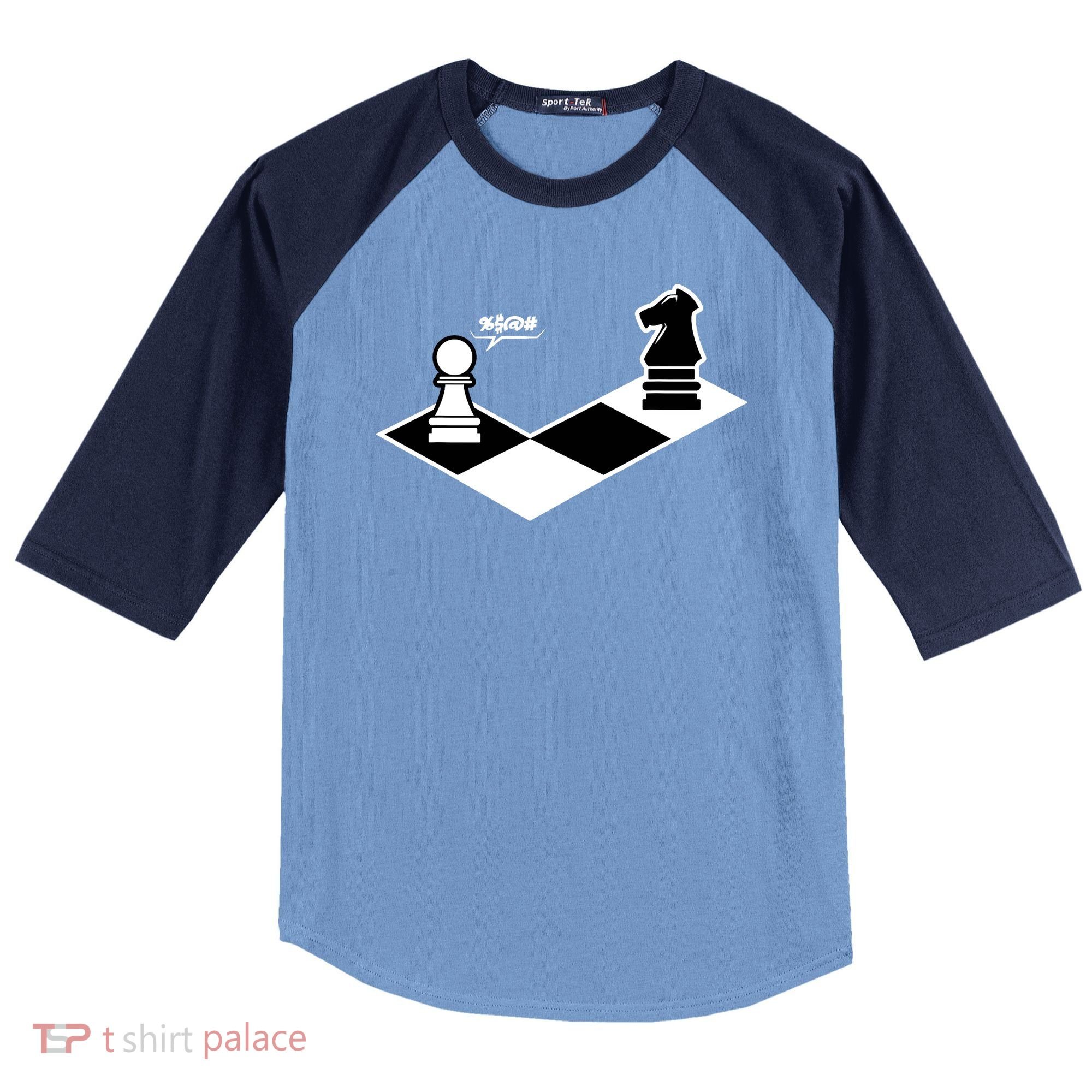 Funny Retro Chess Gift Chess-Player Raglan Baseball Sleeve Shirt