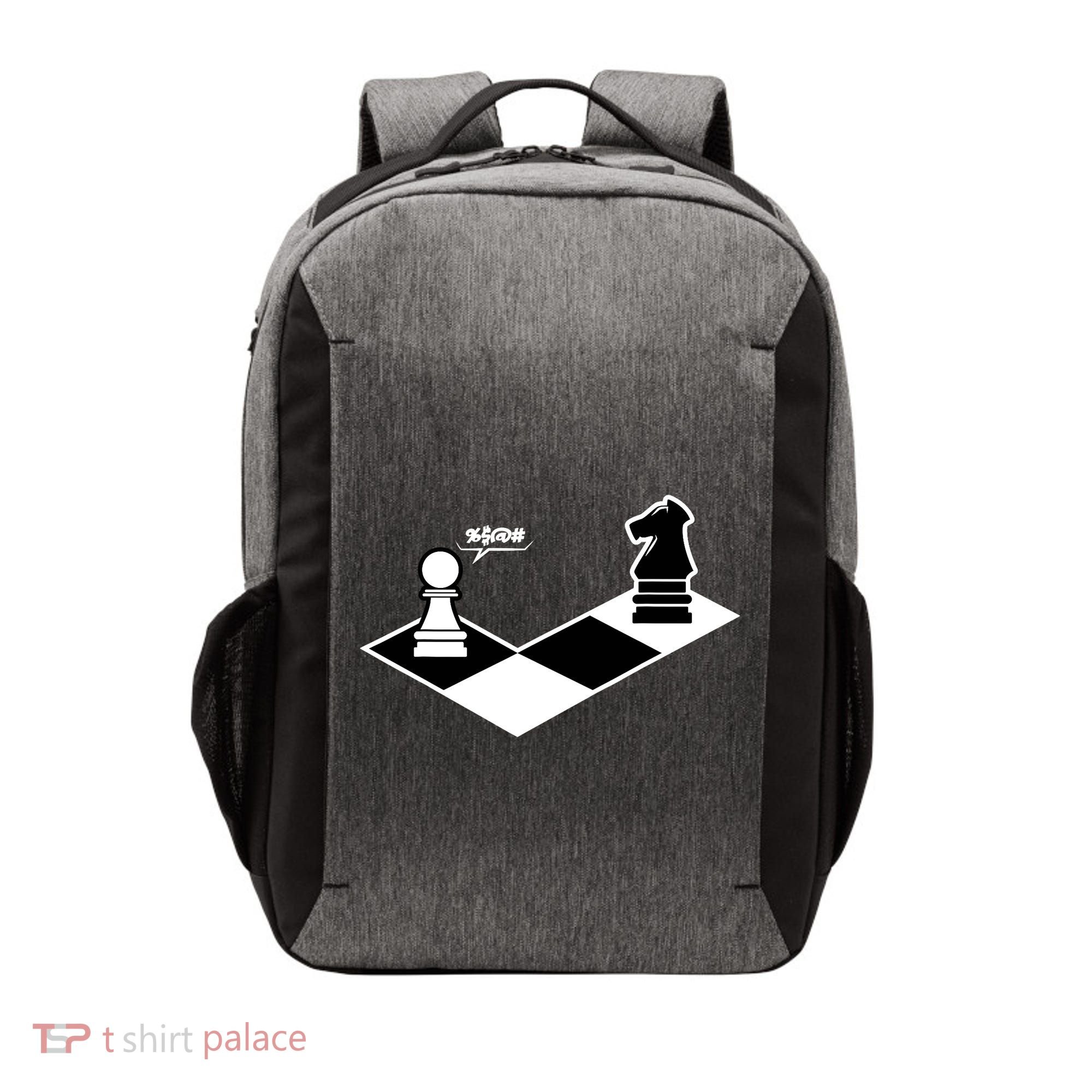 Funny Retro Chess Gift Chess-Player Vector Backpack