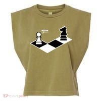 Funny Retro Chess Gift Chess-Player Garment-Dyed Women's Muscle Tee thumb 0