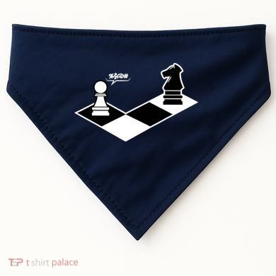Funny Retro Chess Gift Chess-Player USA-Made Doggie Bandana