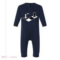 Funny Retro Chess Gift Chess-Player Infant Fleece One Piece thumb 0