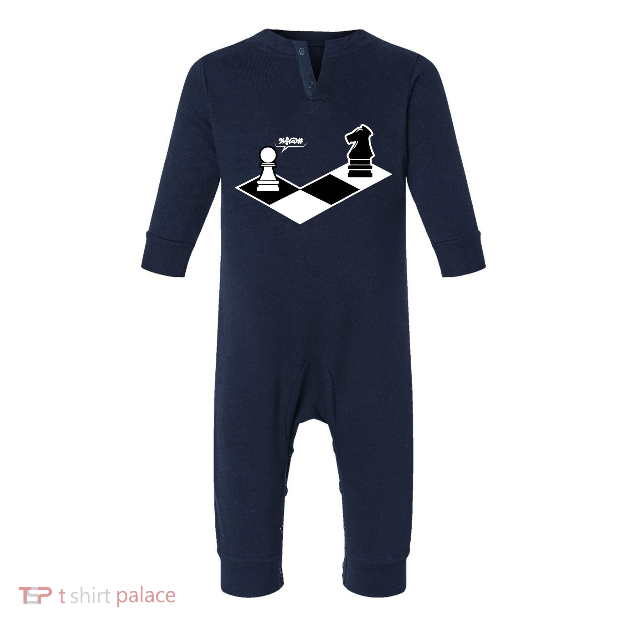 Funny Retro Chess Gift Chess-Player Infant Fleece One Piece