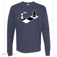 Funny Retro Chess Gift Chess-Player Comfort Colors Heavyweight Long Sleeve T-Shirt thumb 0