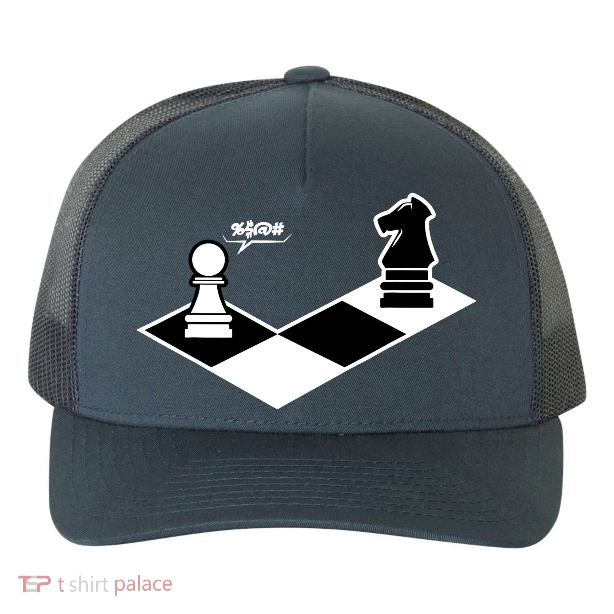 Funny Retro Chess Gift Chess-Player Yupoong Adult 5-Panel Trucker Hat