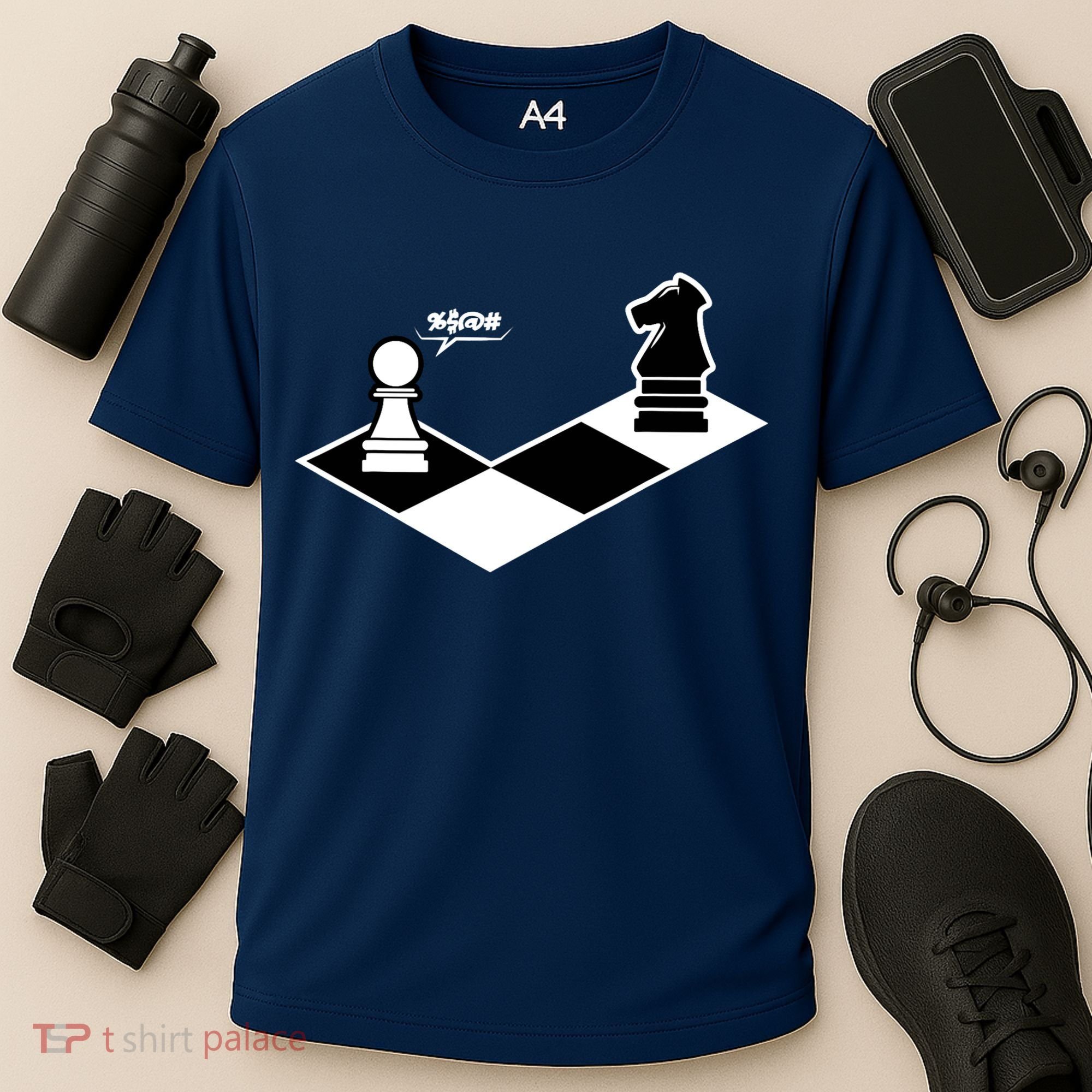 Funny Retro Chess Gift Chess-Player Cooling Performance Crew T-Shirt