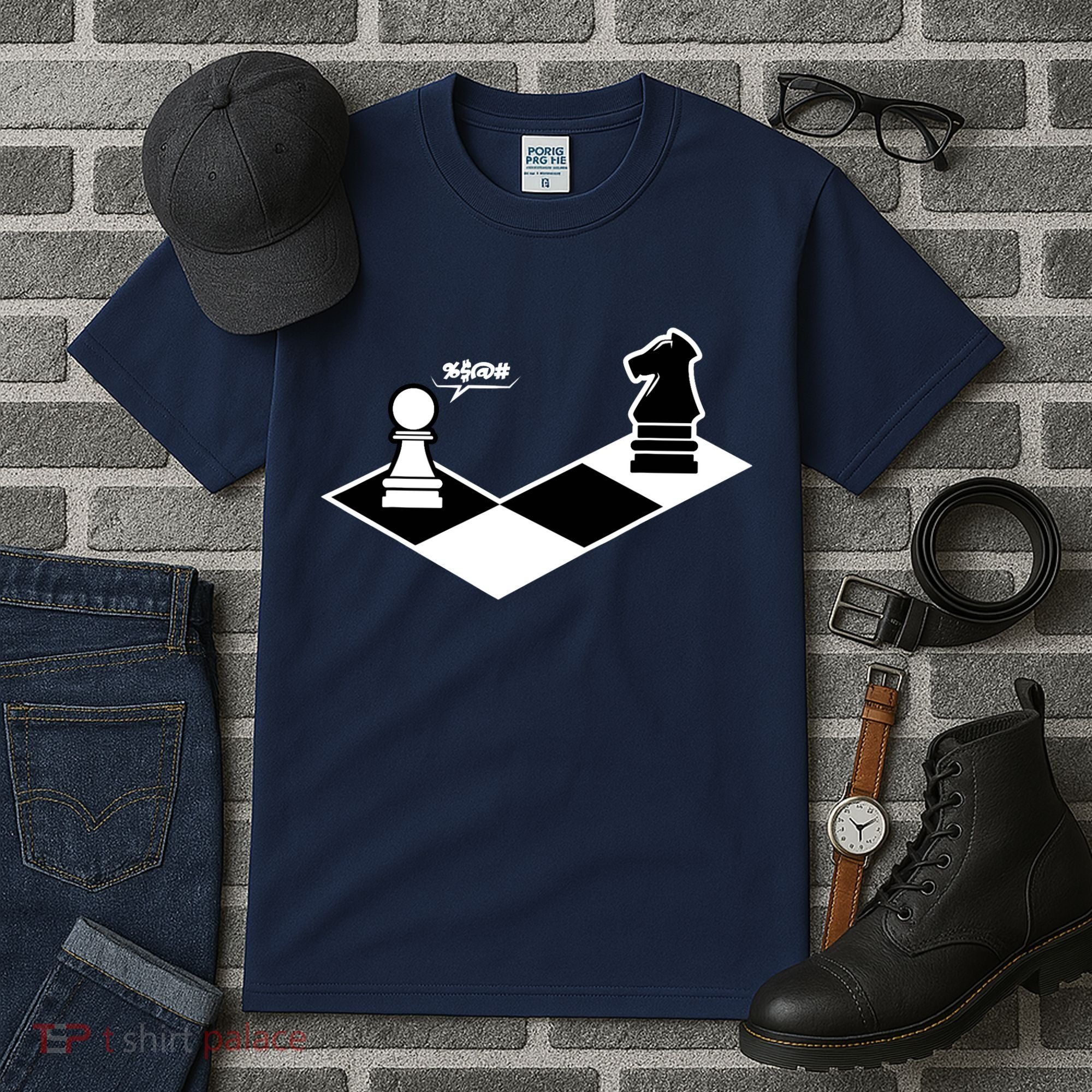 Funny Retro Chess Gift Chess-Player Tall T-Shirt