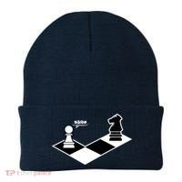 Funny Retro Chess Gift Chess-Player Beanie thumb 0