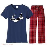 Funny Retro Chess Gift Chess-Player Women's Flannel Pajama Set thumb 0