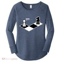 Funny Retro Chess Gift Chess-Player Women's Perfect Tri Tunic Long Sleeve Shirt thumb 0