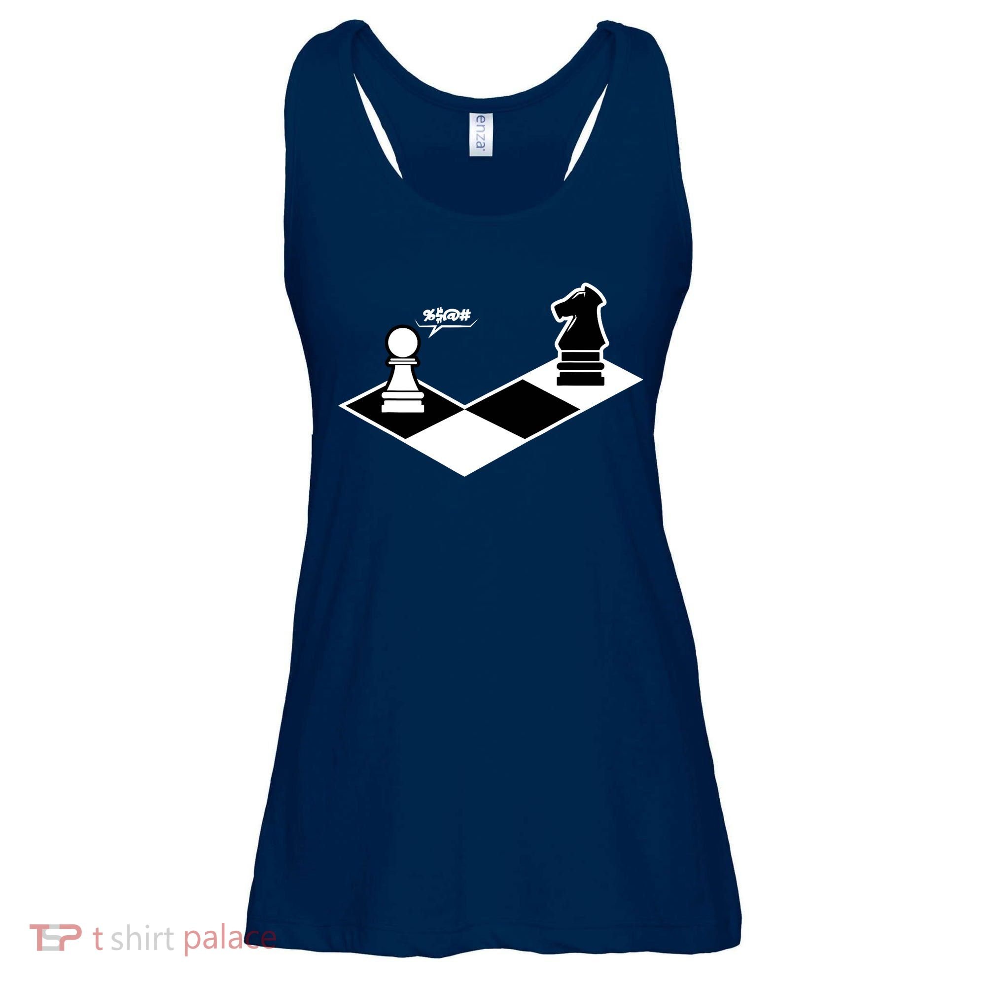 Funny Retro Chess Gift Chess-Player Ladies Essential Flowy Tank