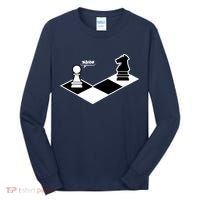 Funny Retro Chess Gift Chess-Player Tall Long Sleeve Shirt thumb 0