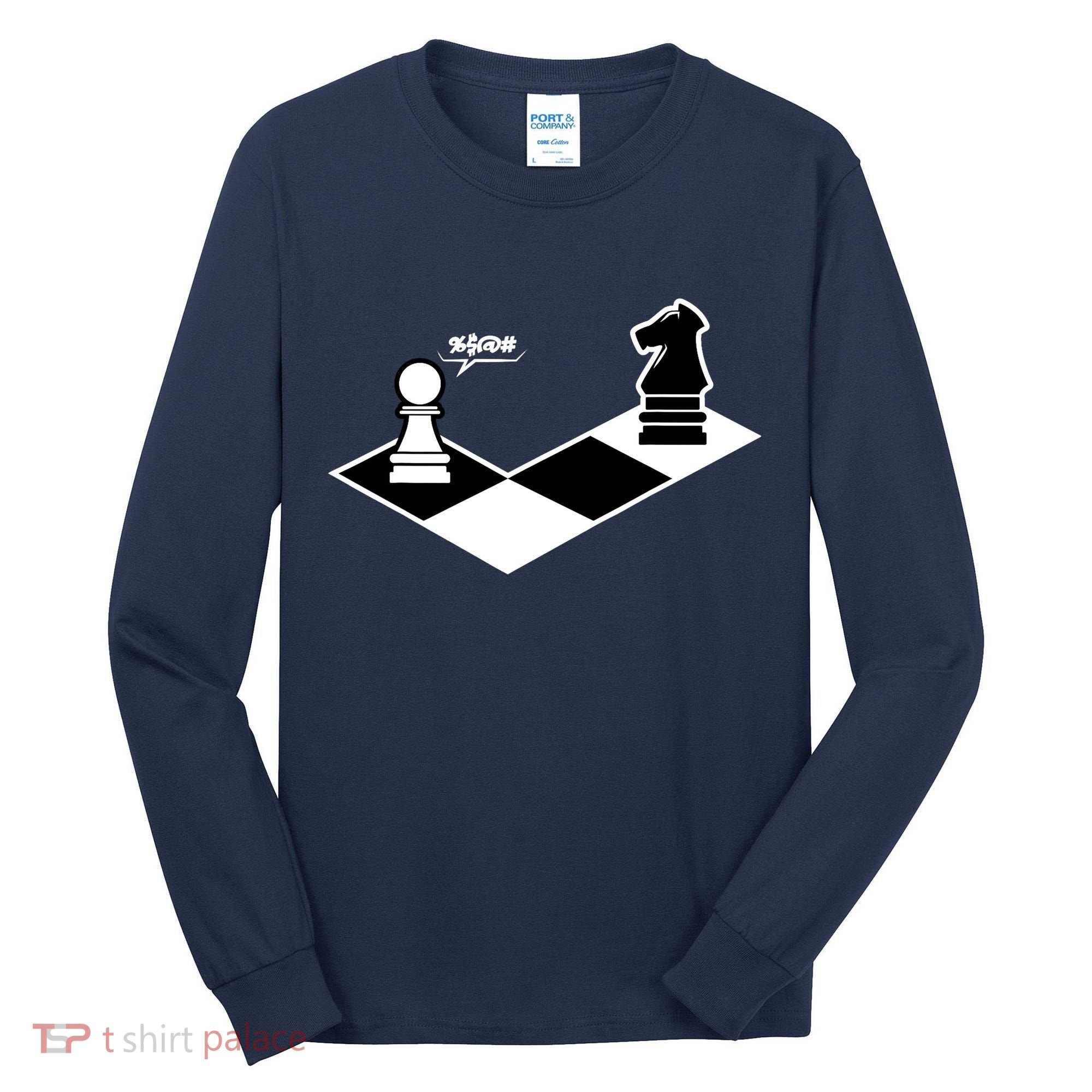 Funny Retro Chess Gift Chess-Player Tall Long Sleeve Shirt
