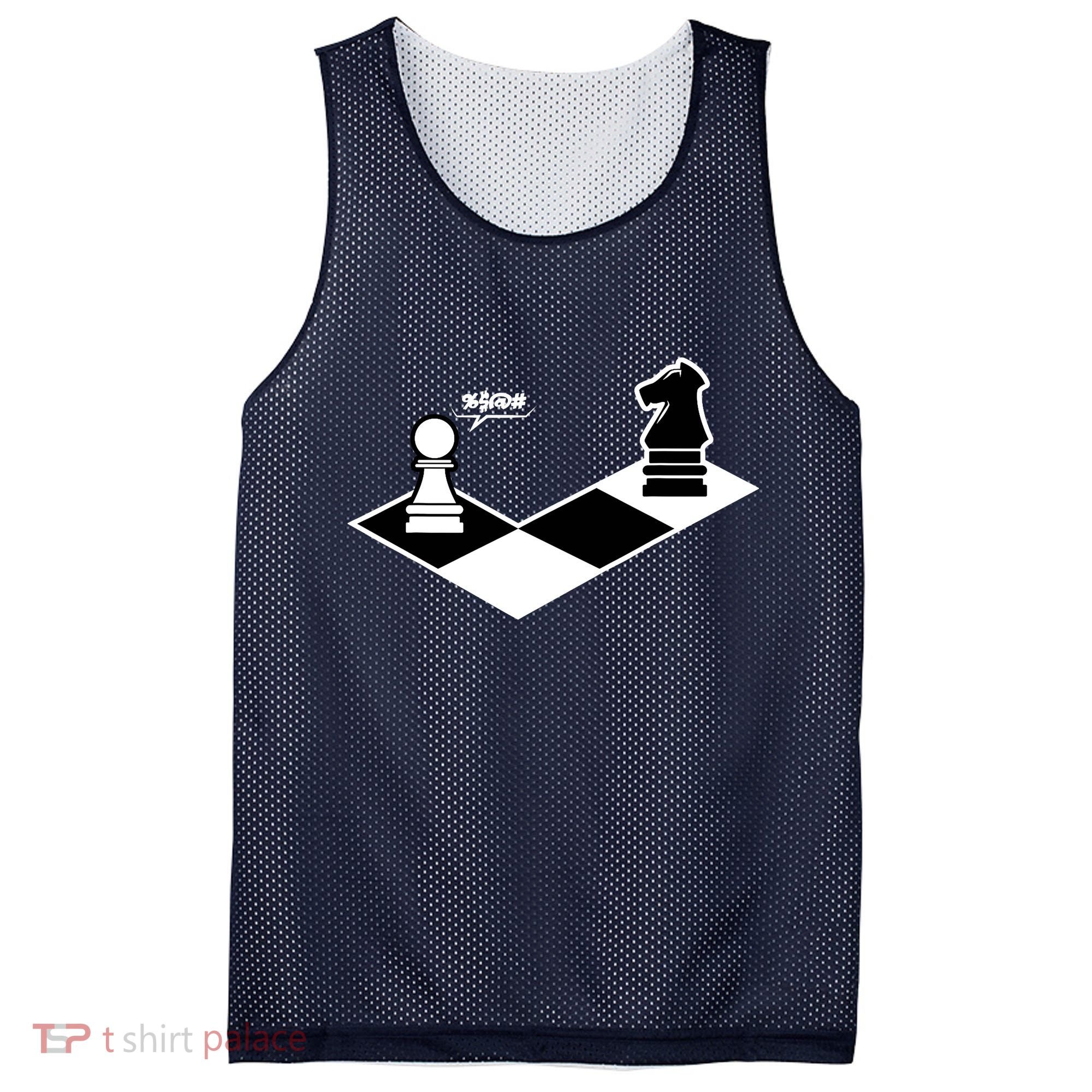 Funny Retro Chess Gift Chess-Player Mesh Reversible Basketball Jersey Tank
