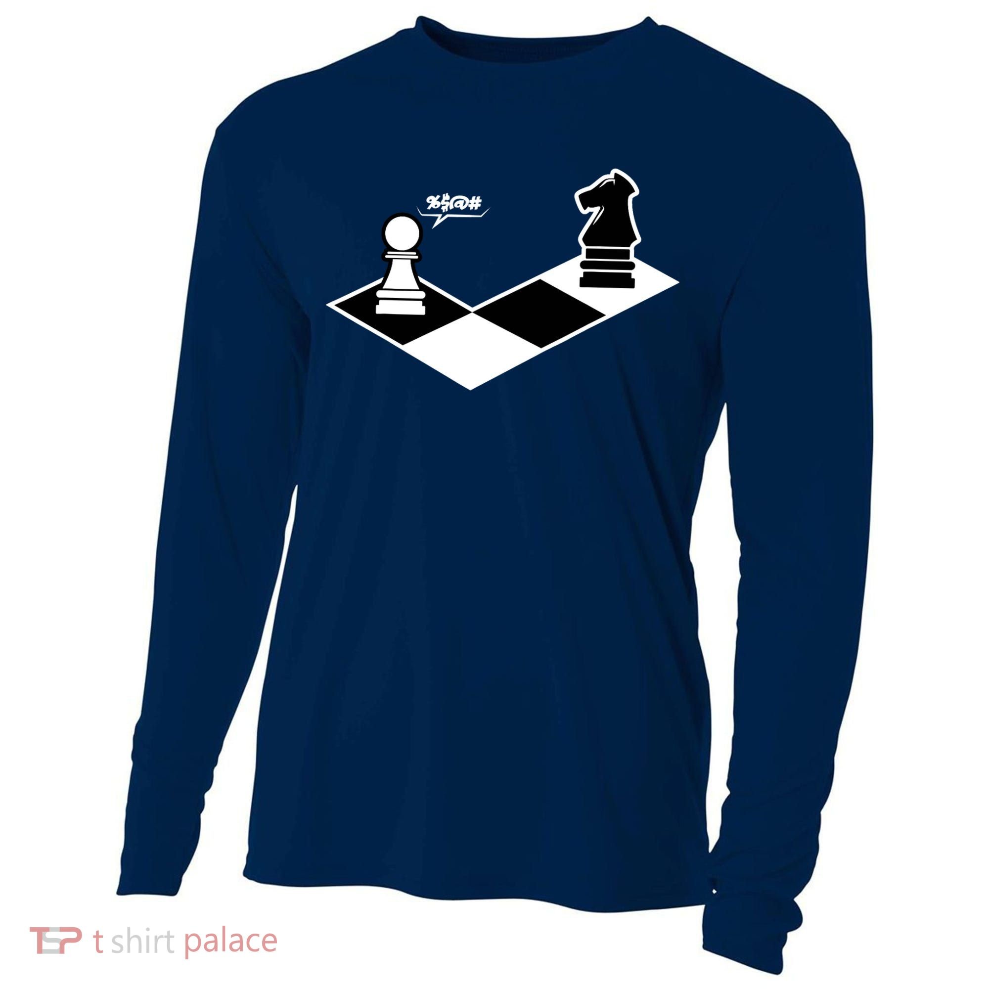Funny Retro Chess Gift Chess-Player Cooling Performance Long Sleeve Crew