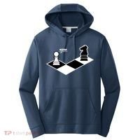Funny Retro Chess Gift Chess-Player Performance Fleece Hoodie thumb 0