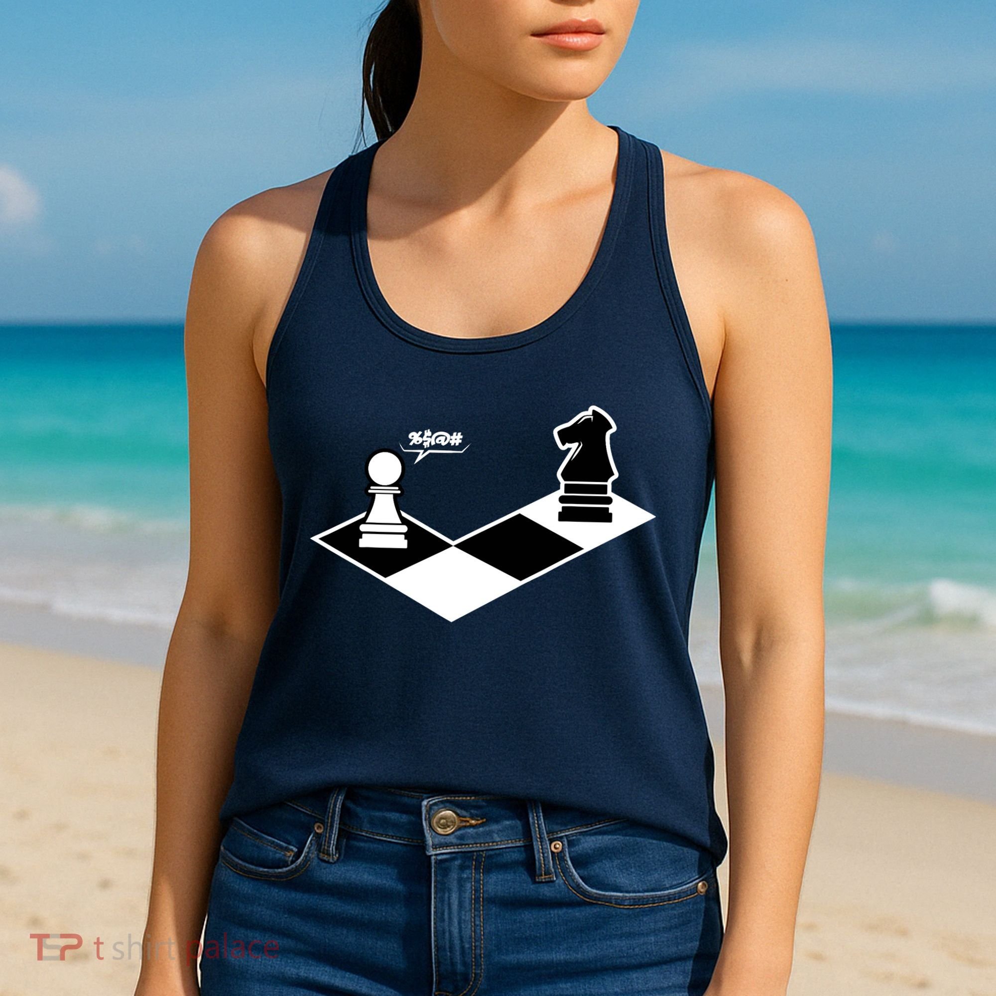 Funny Retro Chess Gift Chess-Player Women's Tank Top
