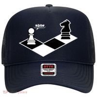 Funny Retro Chess Gift Chess-Player Hat thumb 0