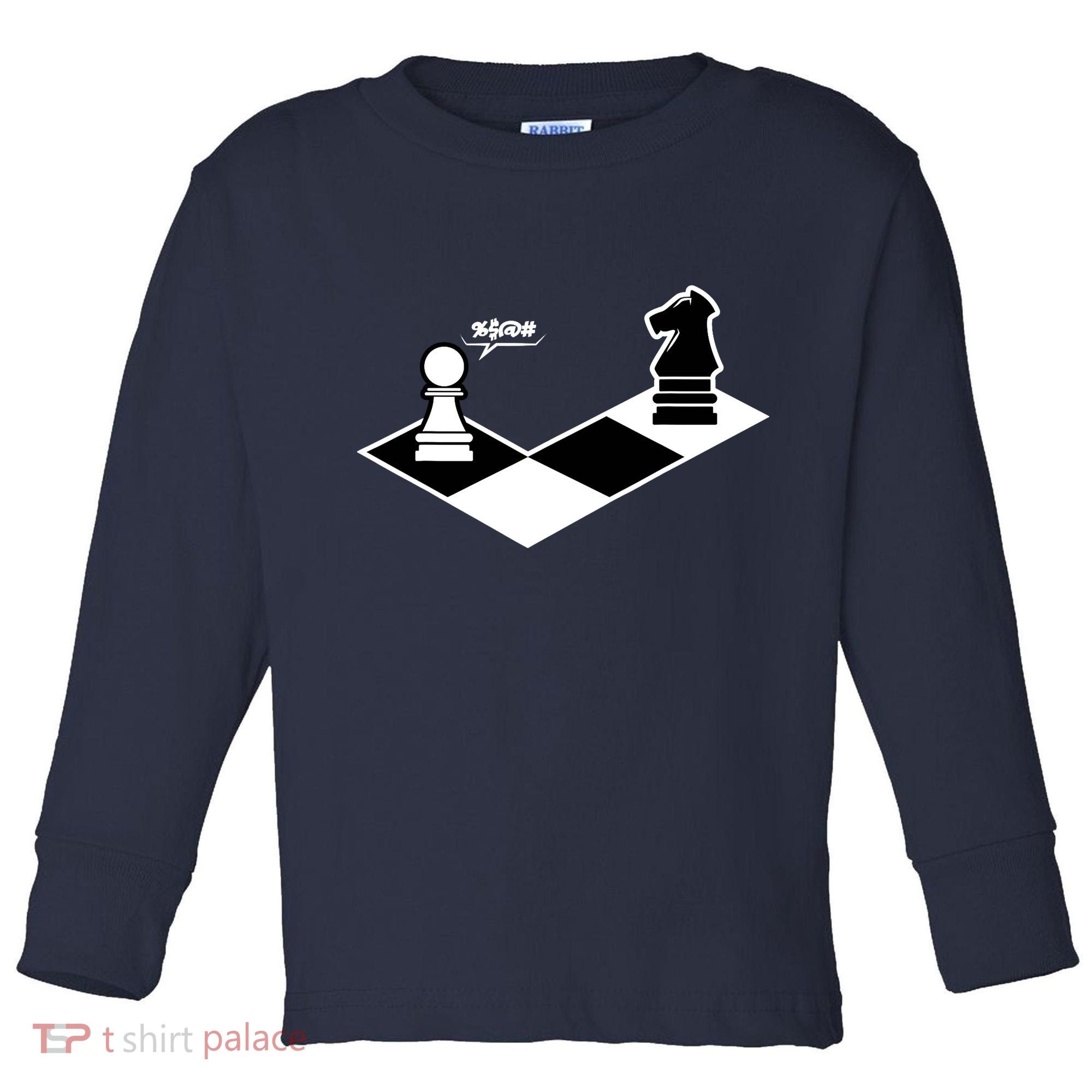 Funny Retro Chess Gift Chess-Player Toddler Long Sleeve Shirt