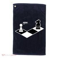Funny Retro Chess Gift Chess-Player Golf Towel thumb 0