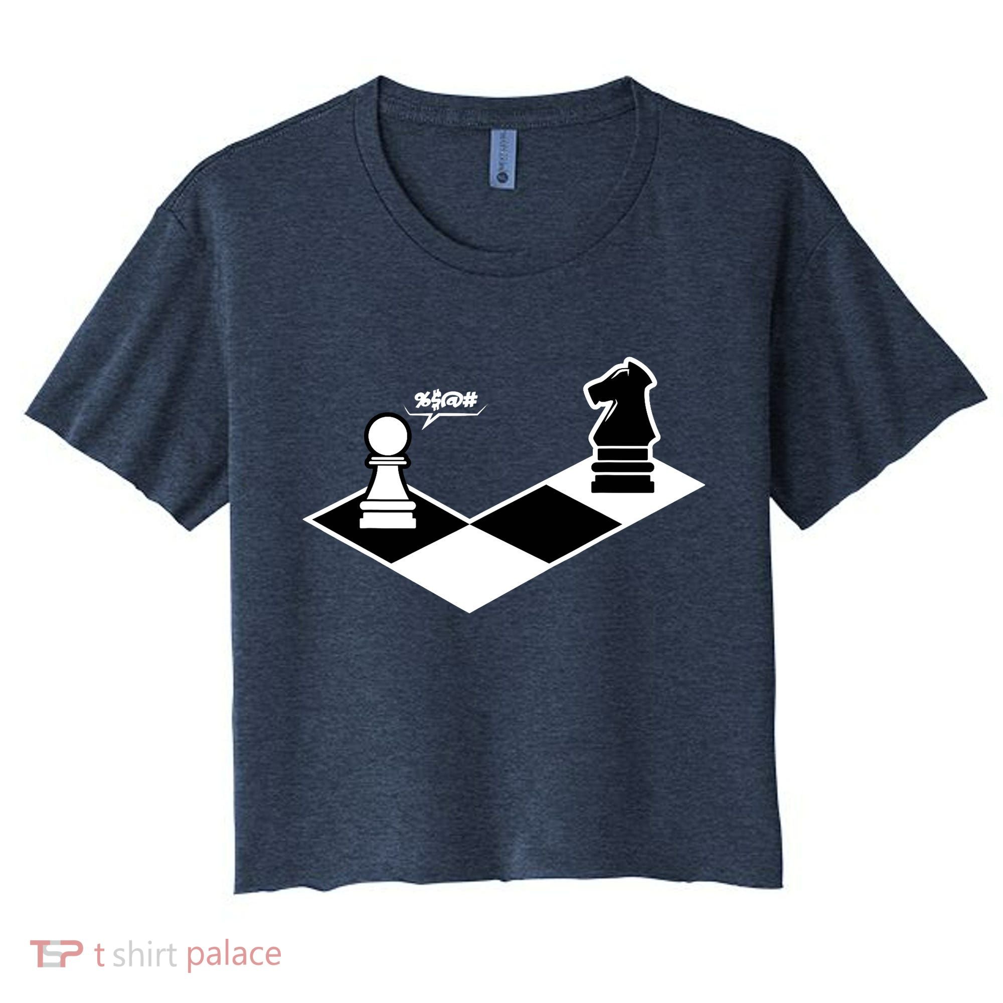 Funny Retro Chess Gift Chess-Player Women's Crop Top Tee