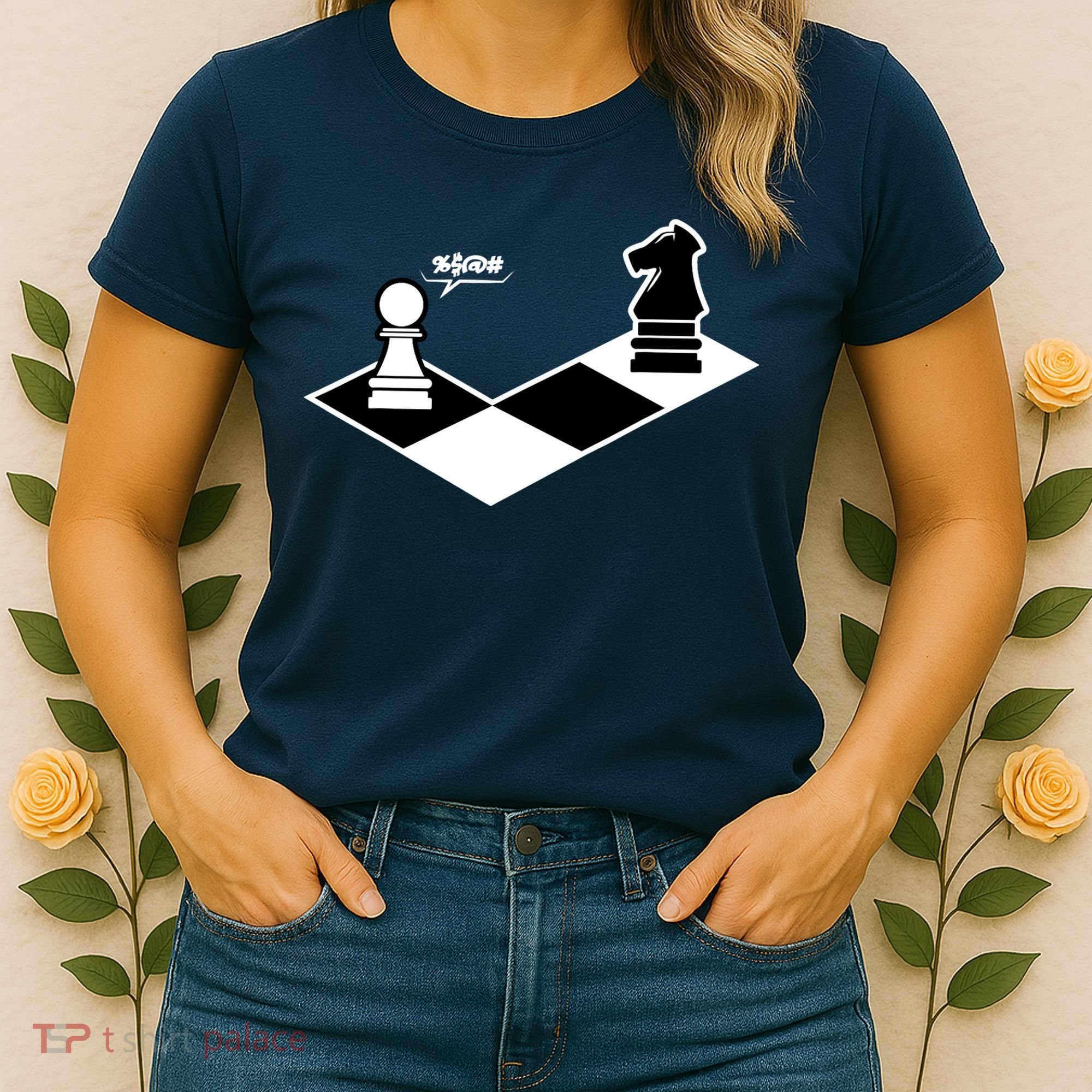 Funny Retro Chess Gift Chess-Player Women's T-Shirt