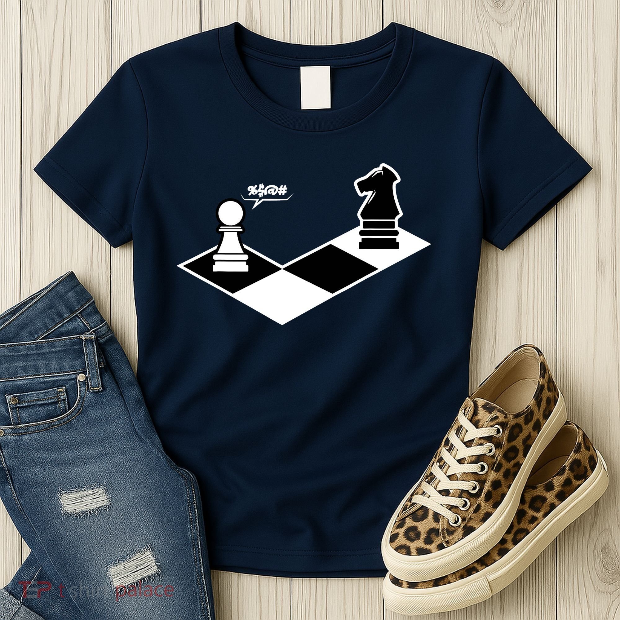 Funny Retro Chess Gift Chess-Player Women's T-Shirt