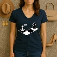 Funny Retro Chess Gift Chess-Player Women's V-Neck T-Shirt thumb 3