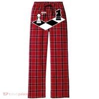 Funny Retro Chess Gift Chess-Player Women's Flannel Plaid Pajama Pants thumb 0