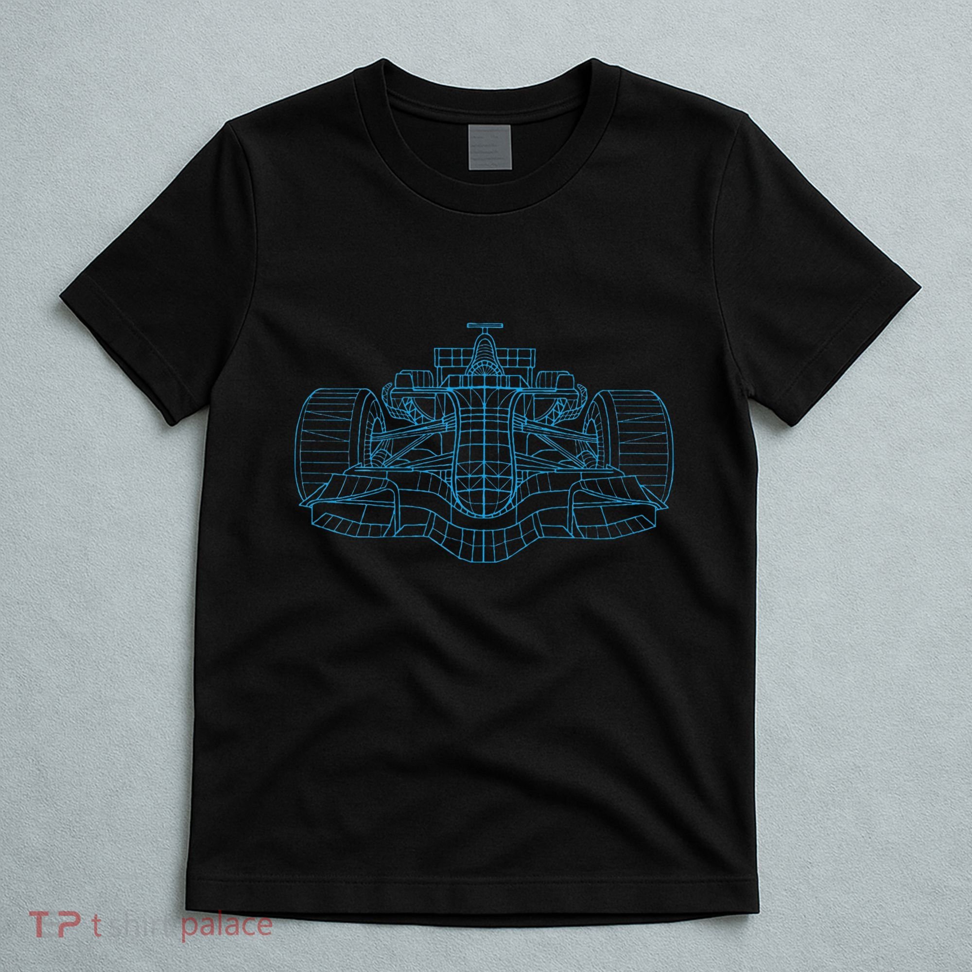 Formula Racing Car Drawing Racing Fan Mechanic Engineer T-Shirt