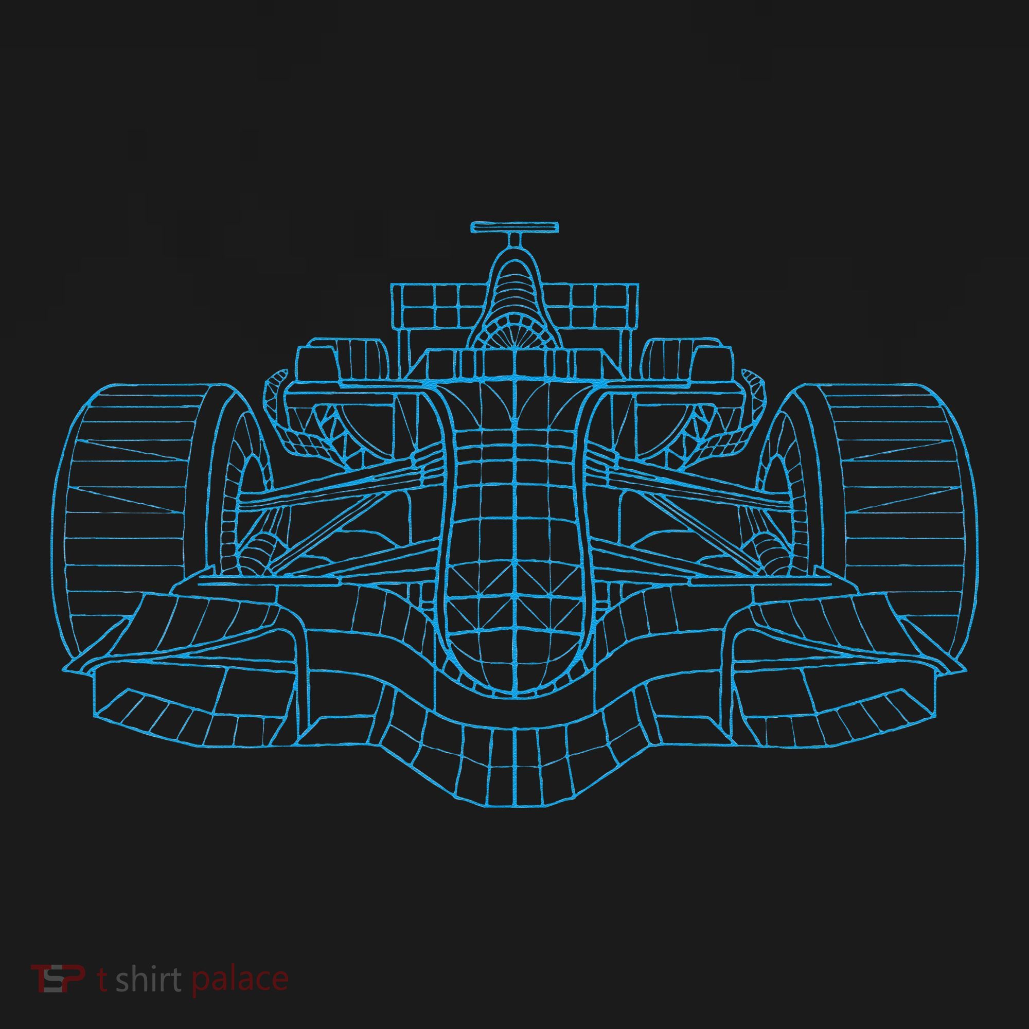 Formula Racing Car Drawing Racing Fan Mechanic Engineer Ornament