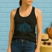 Formula Racing Car Drawing Racing Fan Mechanic Engineer Women's Tank Top thumb 2