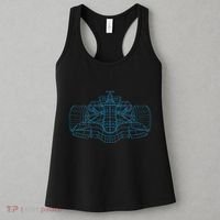 Formula Racing Car Drawing Racing Fan Mechanic Engineer Women's Tank Top thumb 3