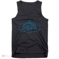 Formula Racing Car Drawing Racing Fan Mechanic Engineer Tank Top thumb 0