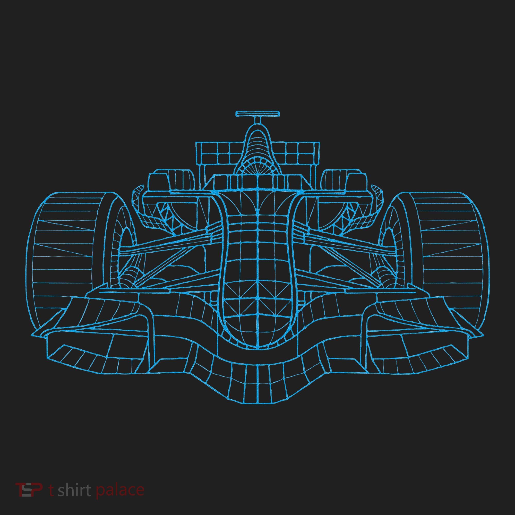 Formula Racing Car Drawing Racing Fan Mechanic Engineer Golf Towel