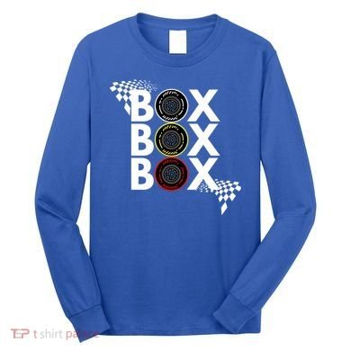 Formula Racing Car Box Box Box Radio Call To Pitbox Car Race Gift Long Sleeve Shirt
