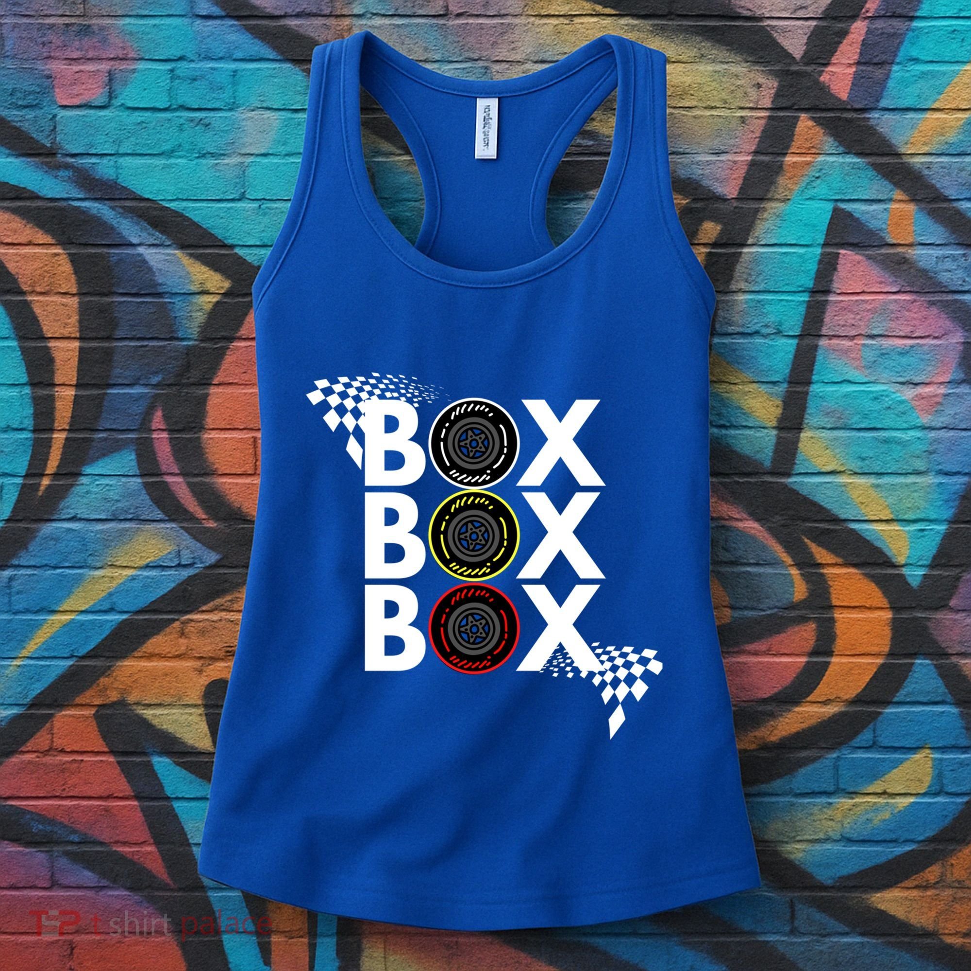Formula Racing Car Box Box Box Radio Call To Pitbox Car Race Gift Women's Tank Top