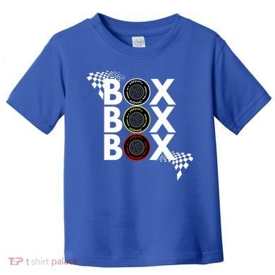 Formula Racing Car Box Box Box Radio Call To Pitbox Car Race Gift Toddler T-Shirt