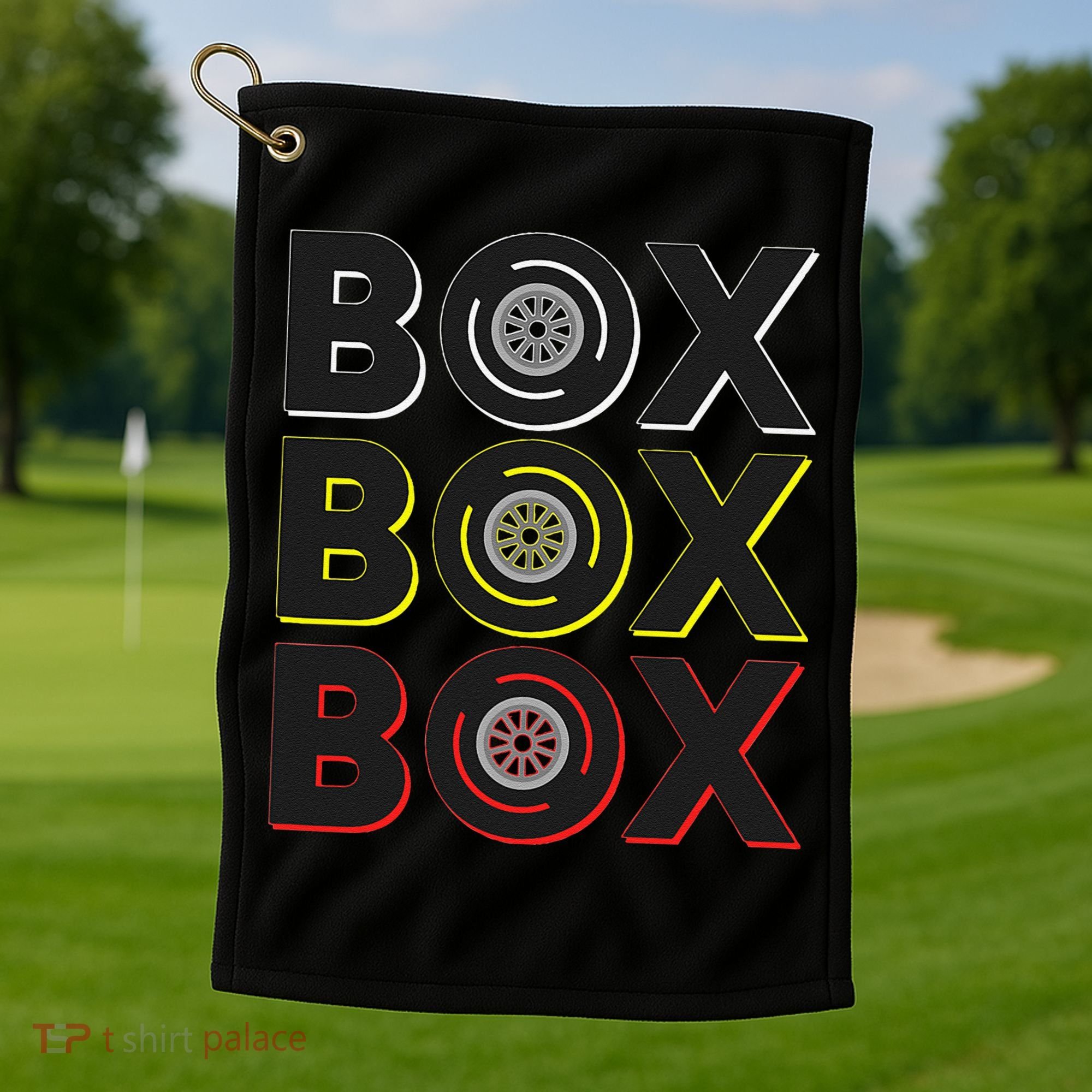 Formula Racing Car Radio Call Classic Fit Golf Towel